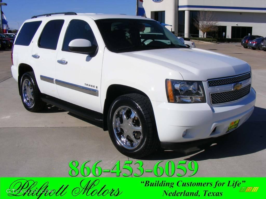 2007 Tahoe LT - Summit White / Ebony photo #1