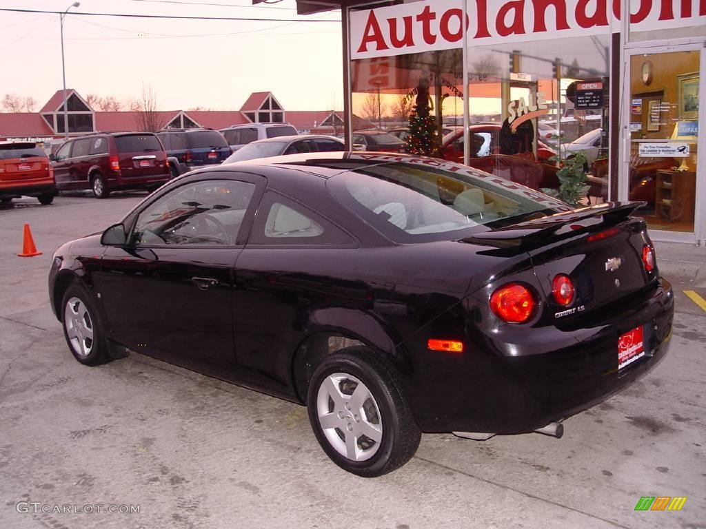 2007 Cobalt LS Coupe - Black / Gray photo #5