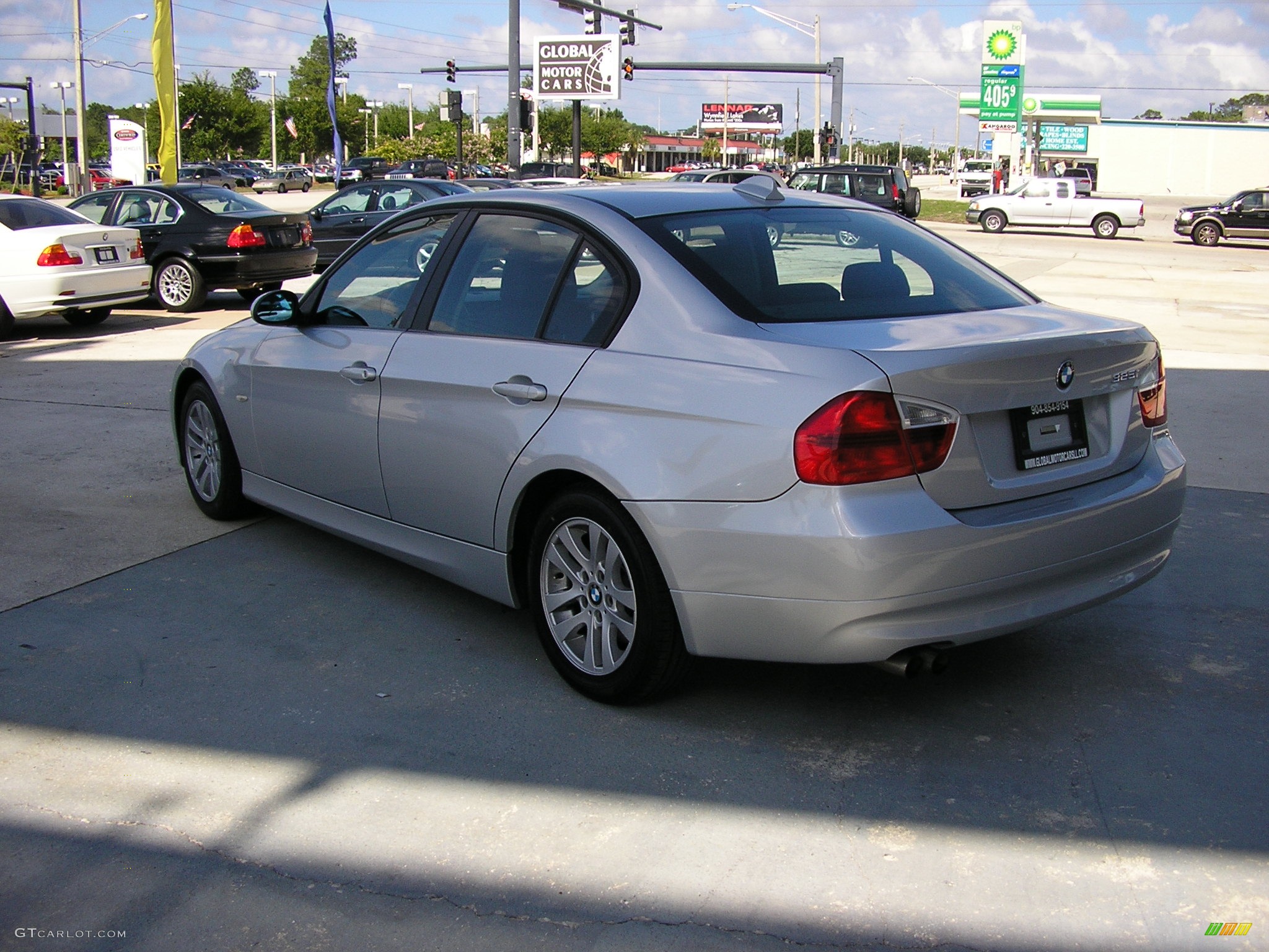 2006 3 Series 325i Sedan - Titanium Silver Metallic / Black photo #4