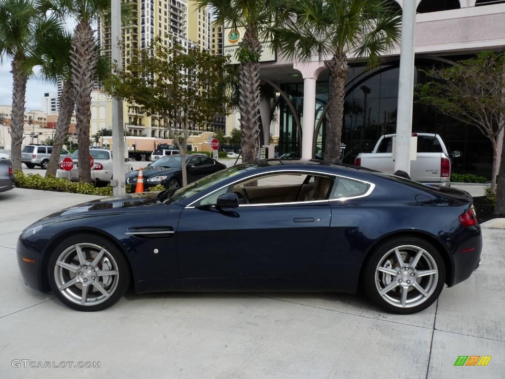 2007 V8 Vantage Coupe - Midnight Blue / Sandstorm photo #3