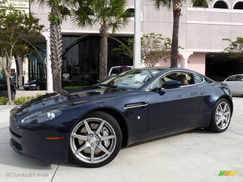 2007 V8 Vantage Coupe - Midnight Blue / Sandstorm photo #10