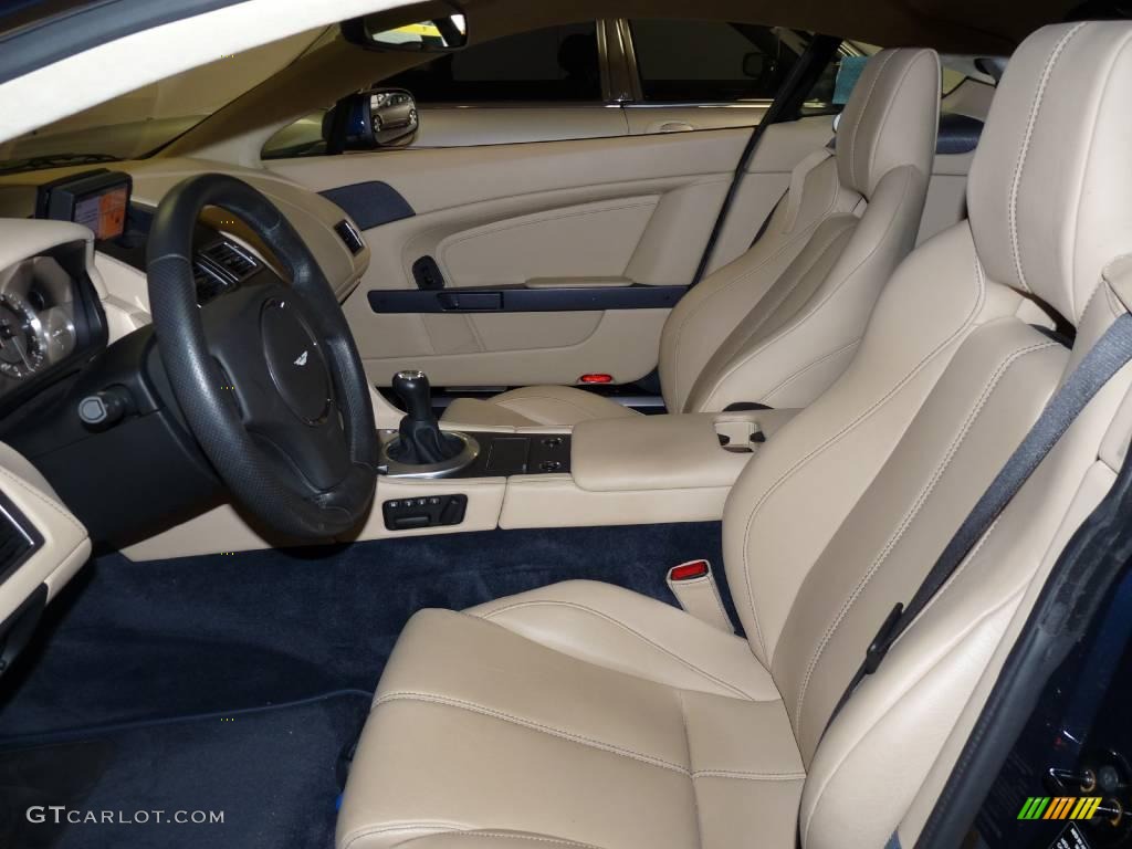 2007 V8 Vantage Coupe - Midnight Blue / Sandstorm photo #14