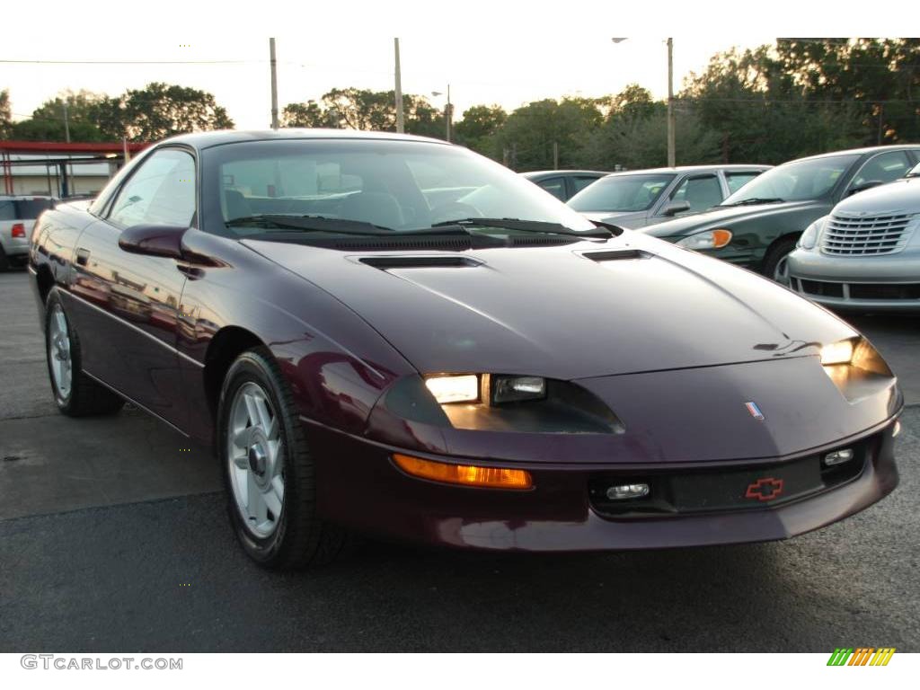 1996 Camaro Coupe - Dark Purple Metallic / Gray photo #5