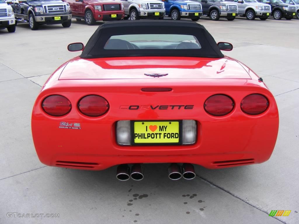 2000 Corvette Convertible - Torch Red / Black photo #4