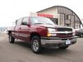 2004 Sport Red Metallic Chevrolet Silverado 1500 LS Extended Cab 4x4  photo #3