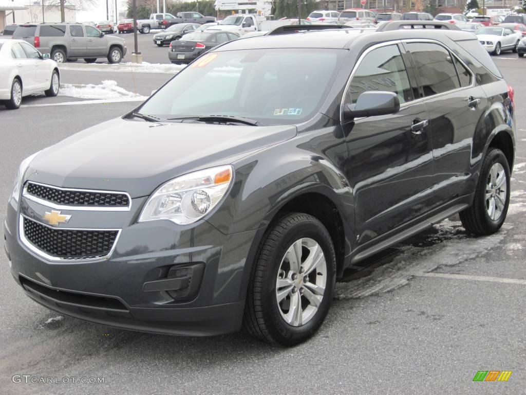 2010 Equinox LT AWD - Cyber Gray Metallic / Jet Black/Light Titanium photo #3