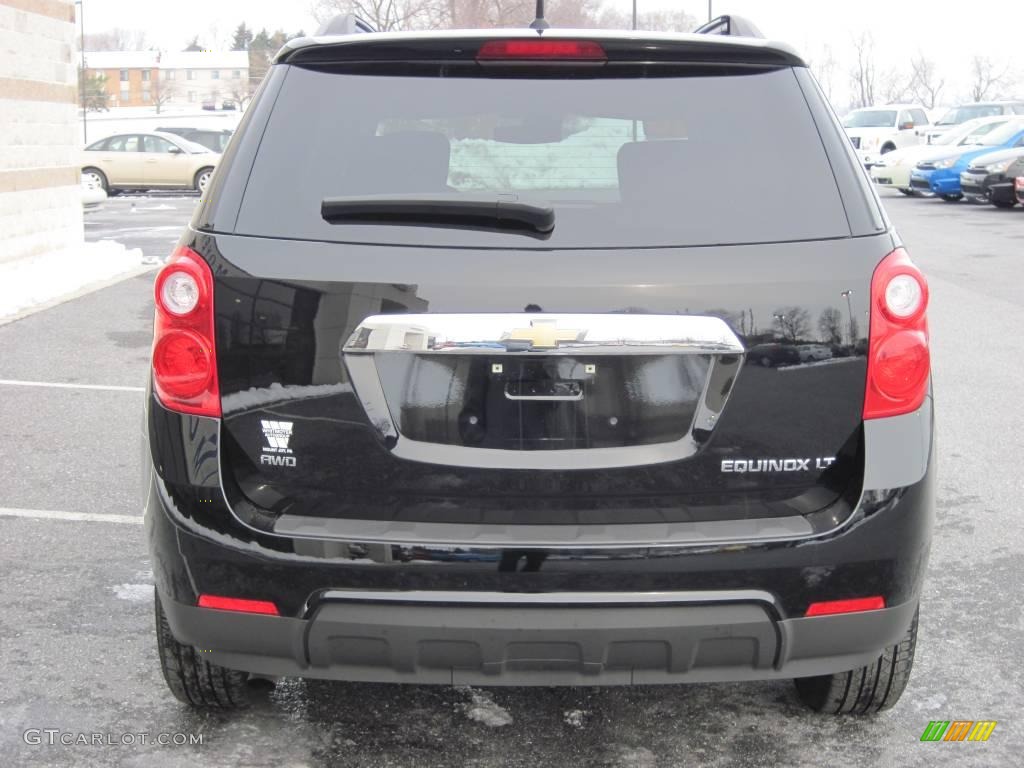 2010 Equinox LT AWD - Black / Jet Black/Light Titanium photo #9