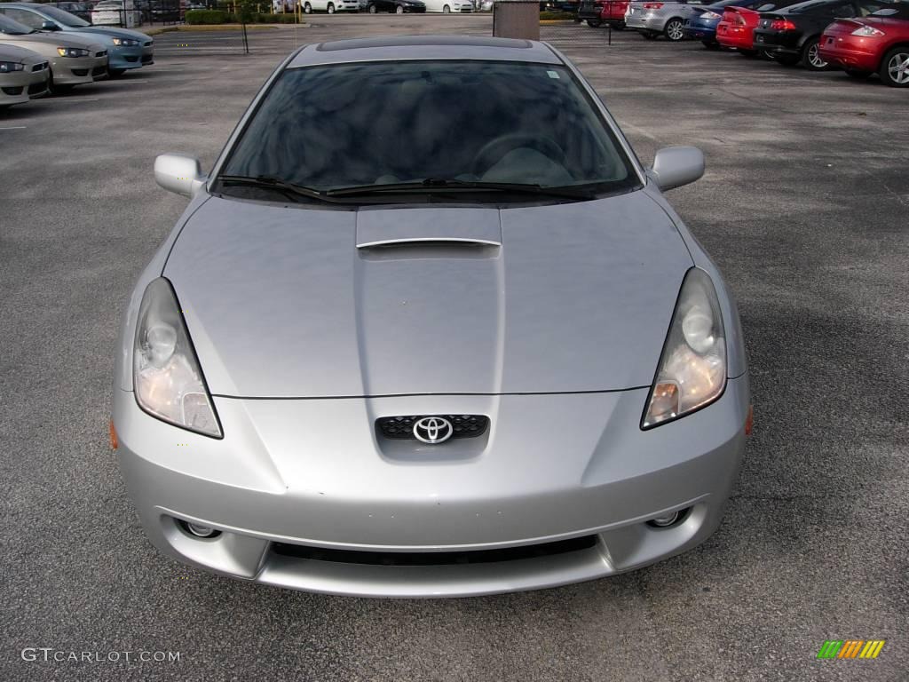 2000 Celica GT - Liquid Silver Metallic / Black/Silver photo #2