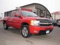 2009 Victory Red Chevrolet Silverado 1500 LTZ Crew Cab 4x4  photo #3