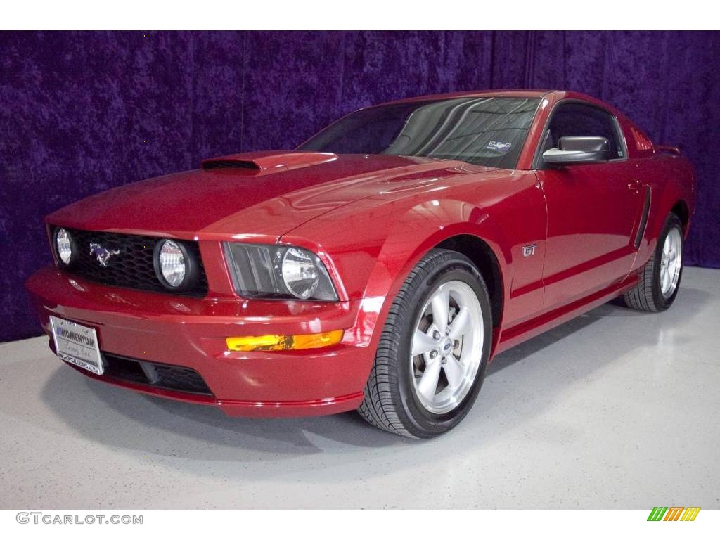 2008 Mustang GT Premium Coupe - Dark Candy Apple Red / Dark Charcoal photo #22