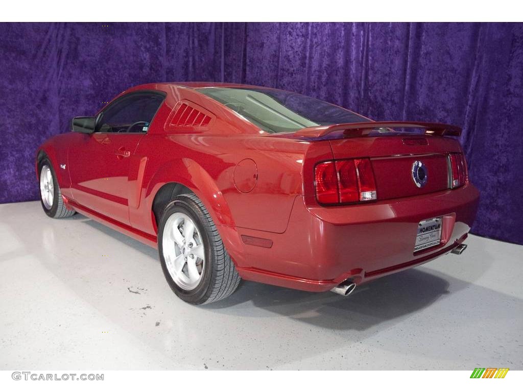 2008 Mustang GT Premium Coupe - Dark Candy Apple Red / Dark Charcoal photo #24