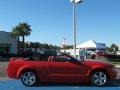 2008 Torch Red Ford Mustang GT Premium Convertible  photo #14