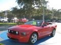 2008 Torch Red Ford Mustang GT Premium Convertible  photo #15