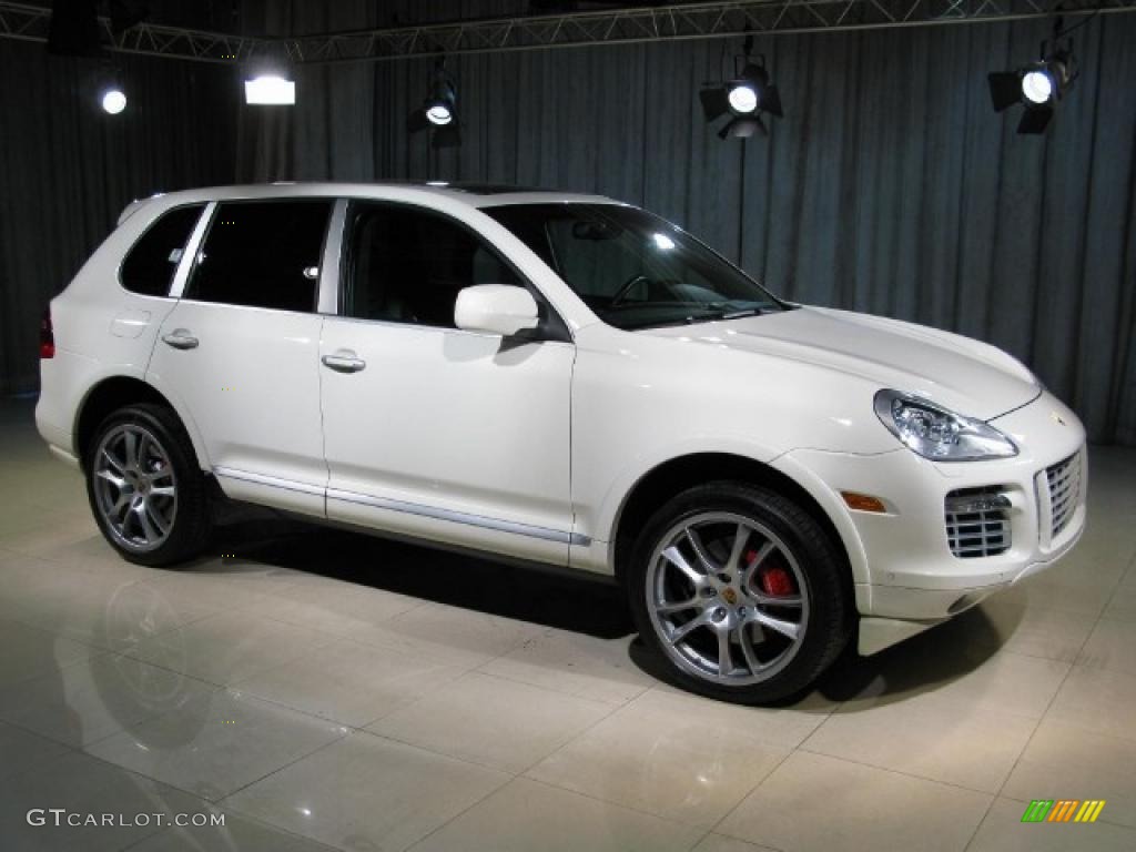 2008 Cayenne Turbo - Sand White / Black photo #3