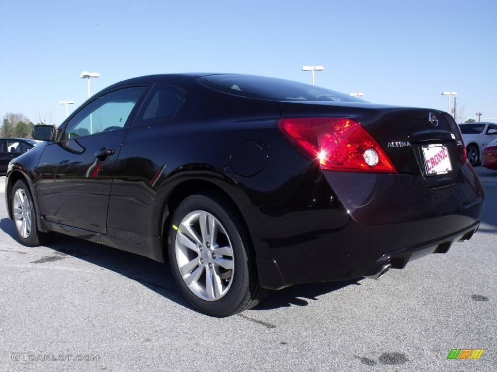 2010 Altima 2.5 S Coupe - Crimson Black / Charcoal photo #3