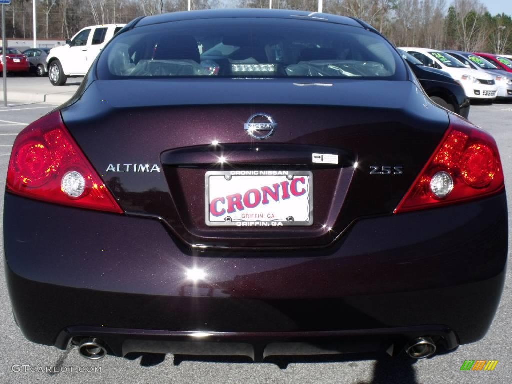 2010 Altima 2.5 S Coupe - Crimson Black / Charcoal photo #4