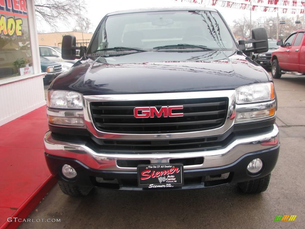 2006 Sierra 2500HD SLE Extended Cab 4x4 - Deep Blue Metallic / Dark Pewter photo #3