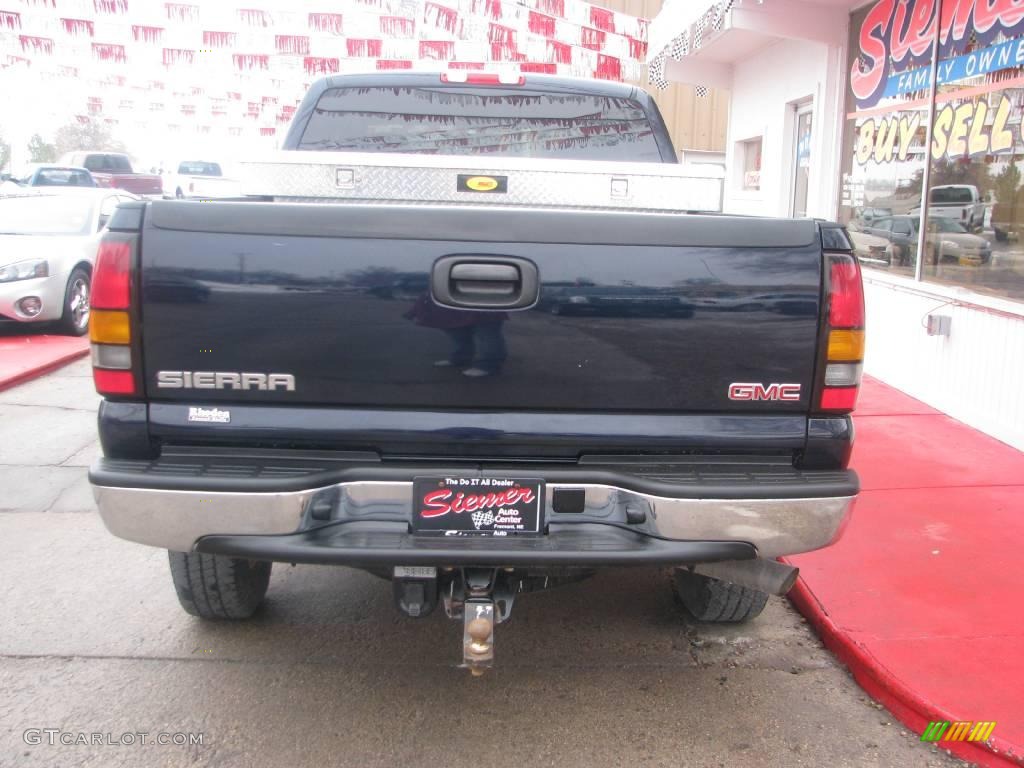 2006 Sierra 2500HD SLE Extended Cab 4x4 - Deep Blue Metallic / Dark Pewter photo #6