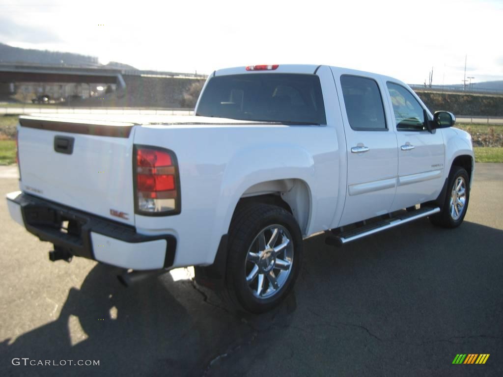 2008 Sierra 1500 Denali Crew Cab AWD - Polar White / Ebony photo #12