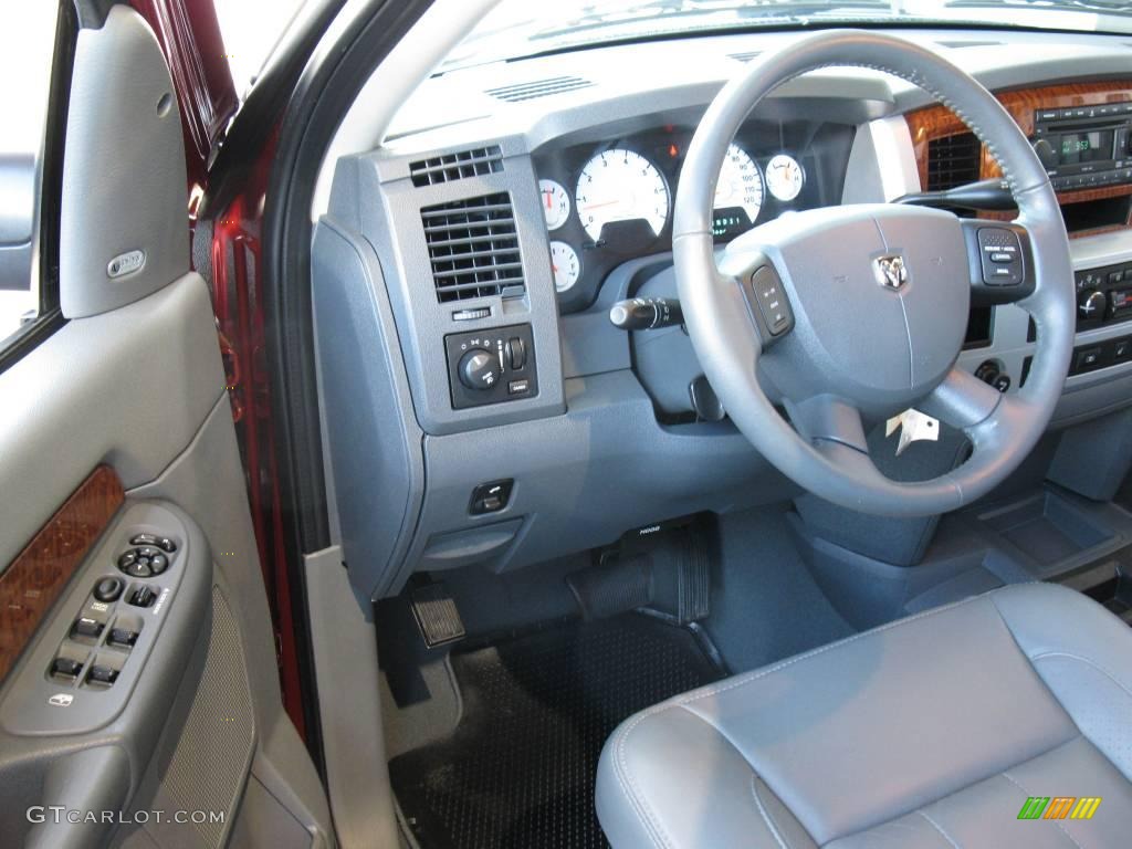 2007 Ram 1500 Laramie Mega Cab - Inferno Red Crystal Pearl / Medium Slate Gray photo #15