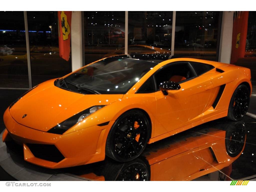 2004 Gallardo Coupe - Arancio Borealis / Nero Perseus photo #10