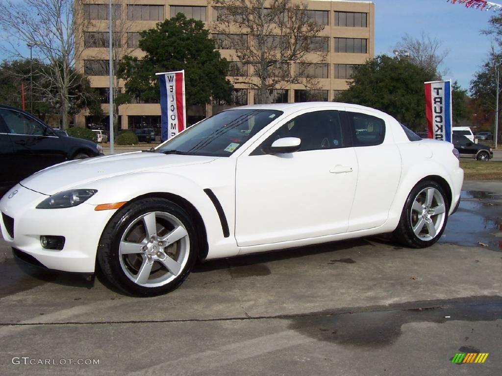 2005 RX-8  - Whitewater Pearl / Black photo #1