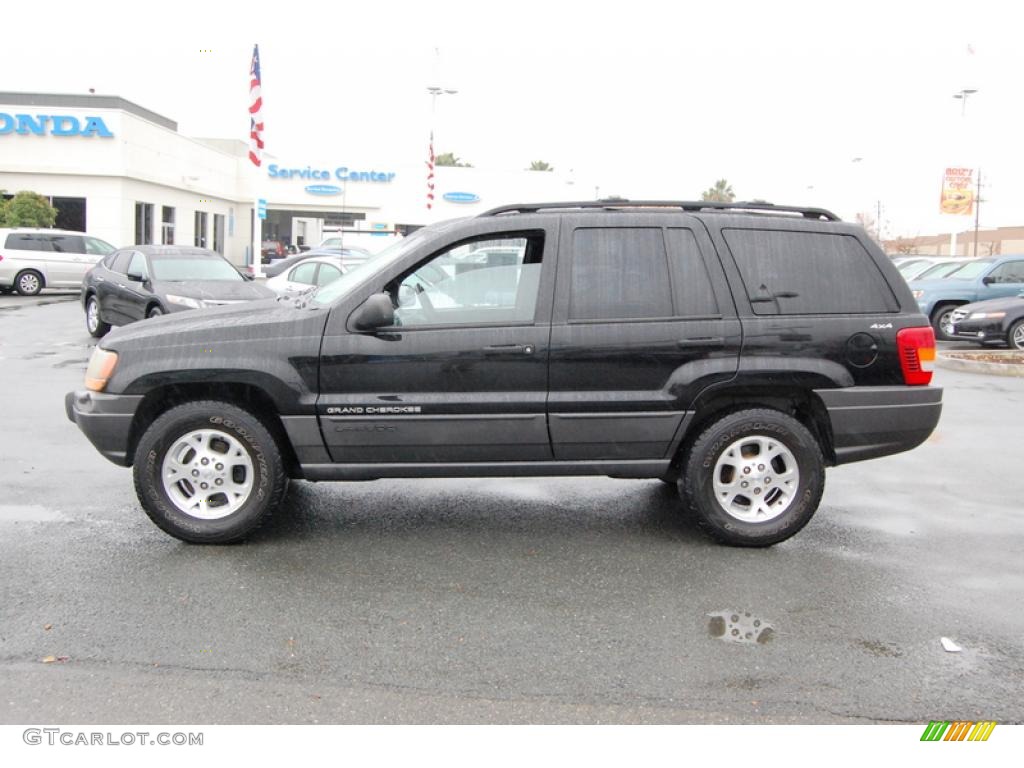 2000 Grand Cherokee Laredo 4x4 - Black / Agate photo #6