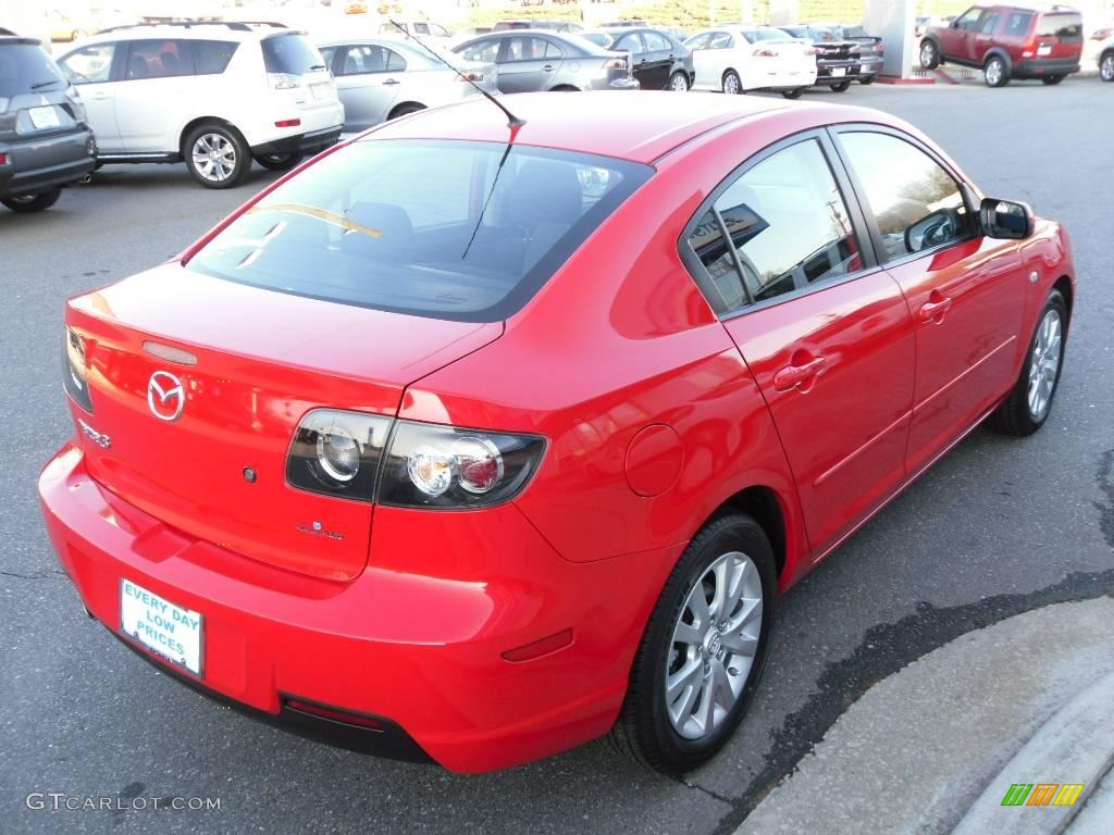 2008 MAZDA3 i Touring Sedan - True Red / Black photo #4