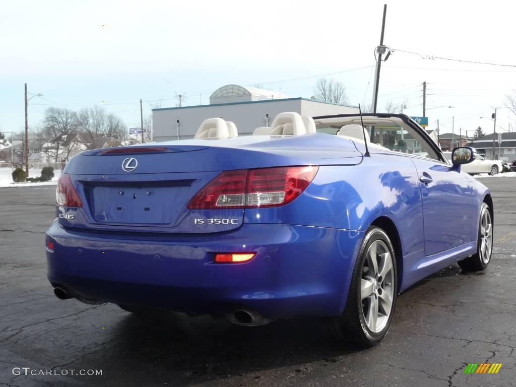2010 IS 350C Convertible - Ultrasonic Blue Mica / Alabaster photo #3
