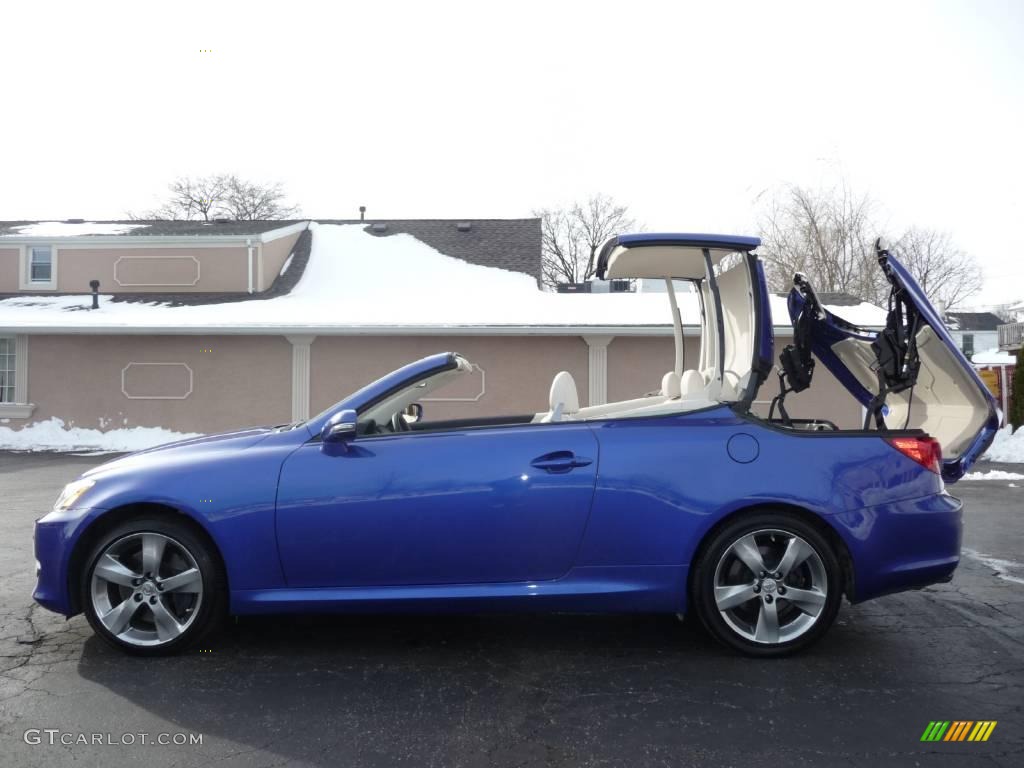 2010 IS 350C Convertible - Ultrasonic Blue Mica / Alabaster photo #23