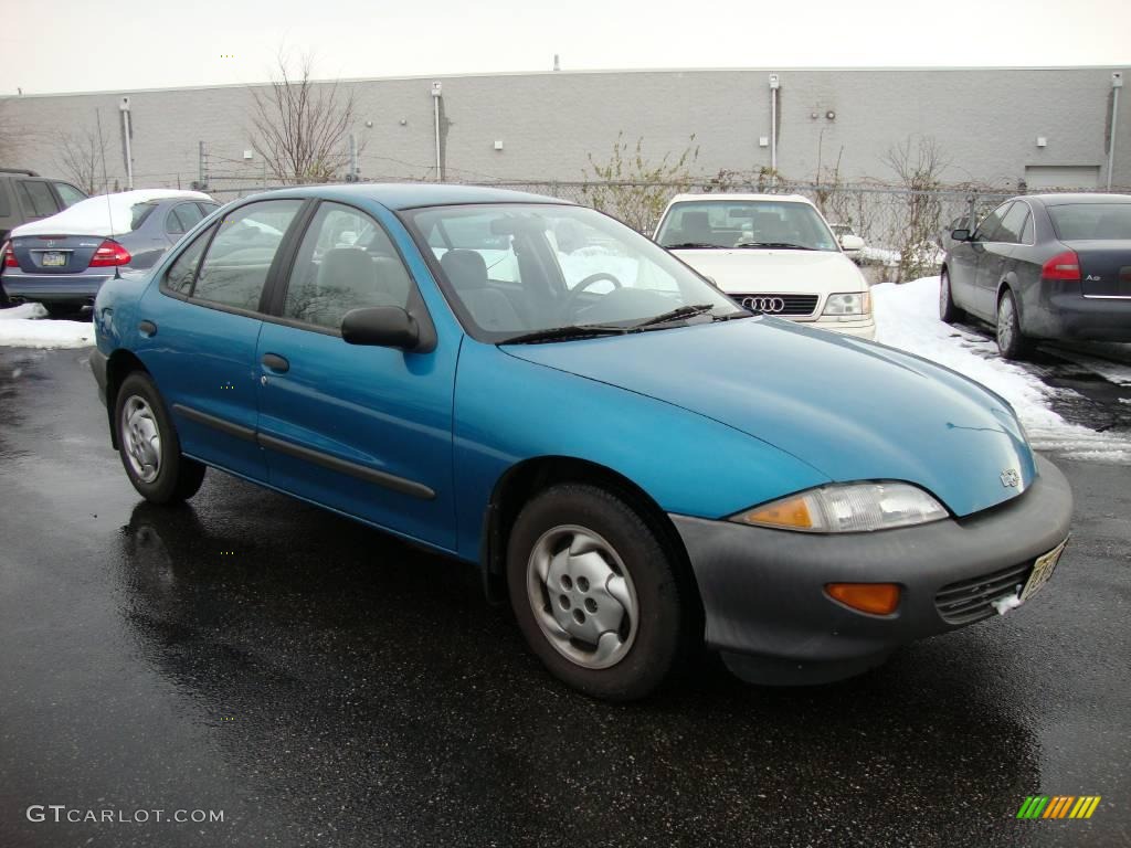 1995 Cavalier Sedan - Teal Blue Metallic / Gray photo #5