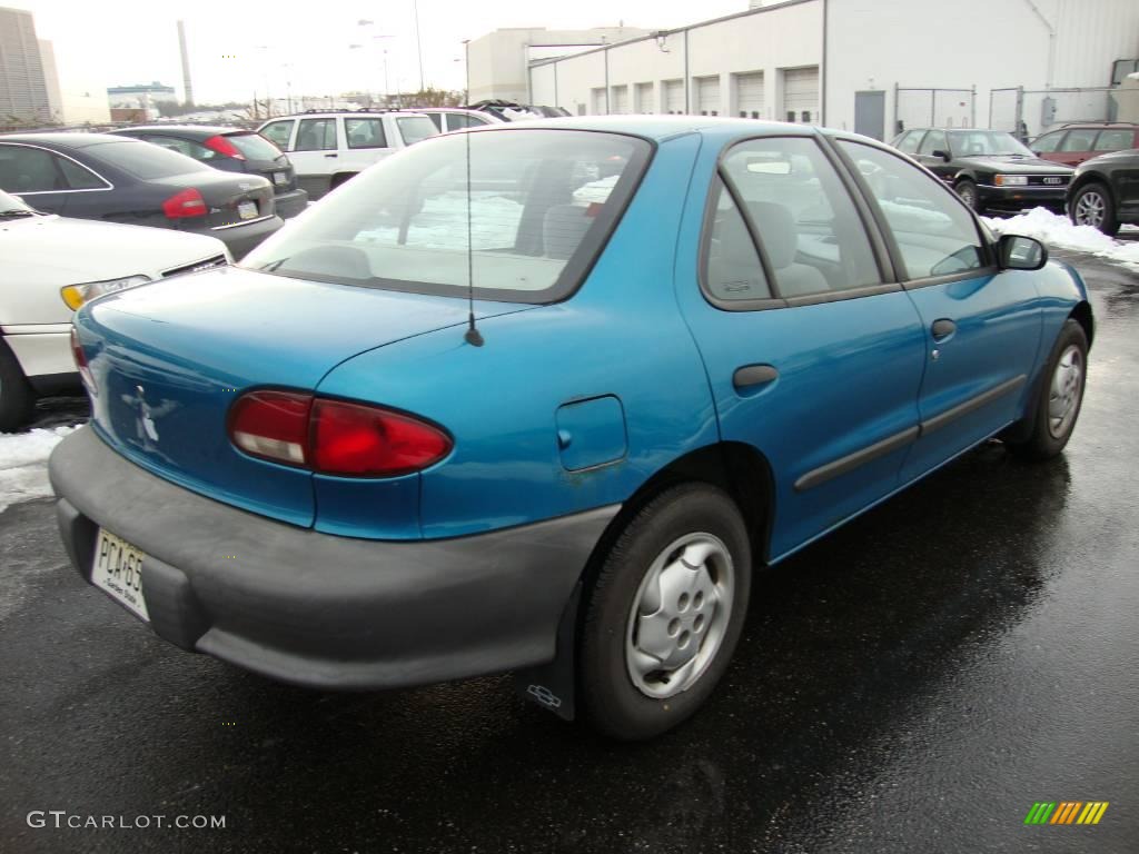 1995 Cavalier Sedan - Teal Blue Metallic / Gray photo #7