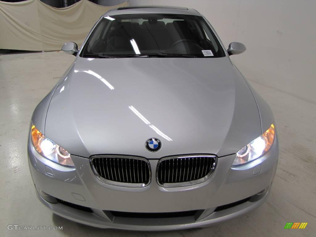 2007 3 Series 328xi Coupe - Titanium Silver Metallic / Black photo #4