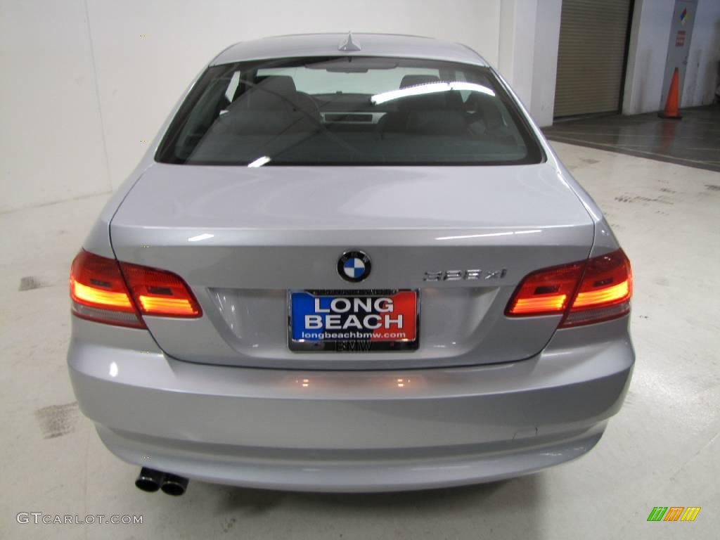 2007 3 Series 328xi Coupe - Titanium Silver Metallic / Black photo #6