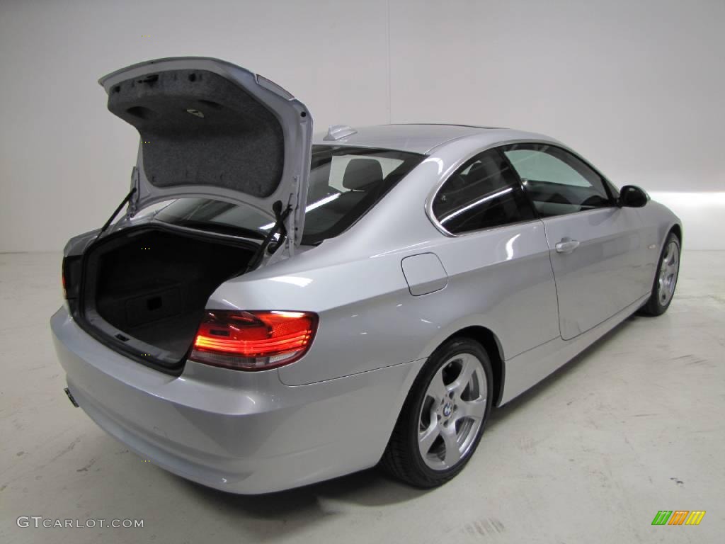 2007 3 Series 328xi Coupe - Titanium Silver Metallic / Black photo #9
