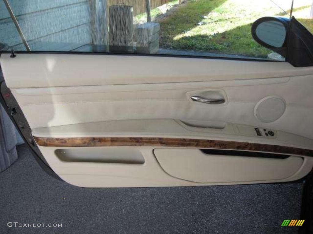 2007 3 Series 328i Coupe - Jet Black / Beige photo #6