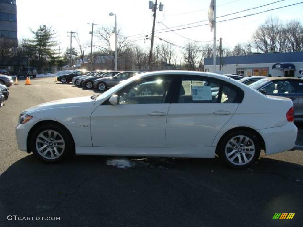 2007 3 Series 328i Sedan - Alpine White / Beige photo #5