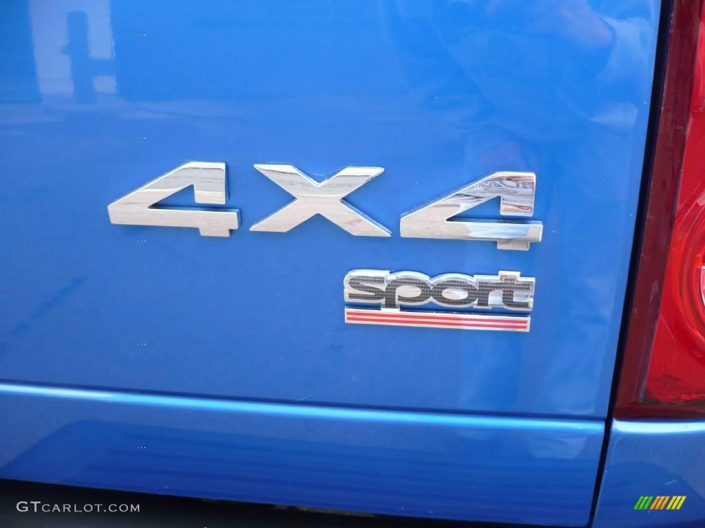 2007 Ram 1500 Sport Quad Cab 4x4 - Electric Blue Pearl / Medium Slate Gray photo #13