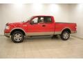 2005 Bright Red Ford F150 Lariat SuperCab 4x4  photo #4