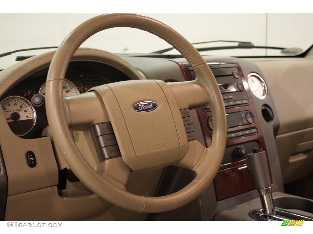 2005 F150 Lariat SuperCab 4x4 - Bright Red / Tan photo #10