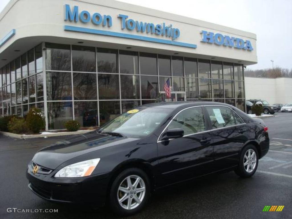 2003 Accord EX V6 Sedan - Nighthawk Black Pearl / Ivory photo #1