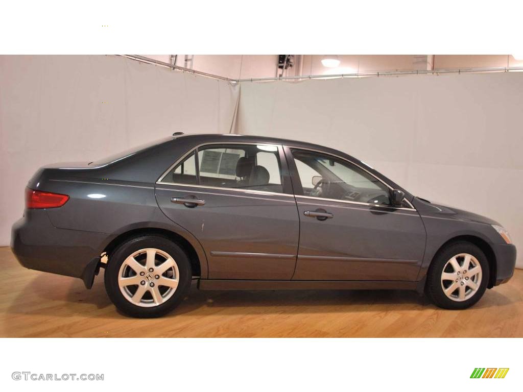 2005 Accord EX-L V6 Sedan - Graphite Pearl / Gray photo #6