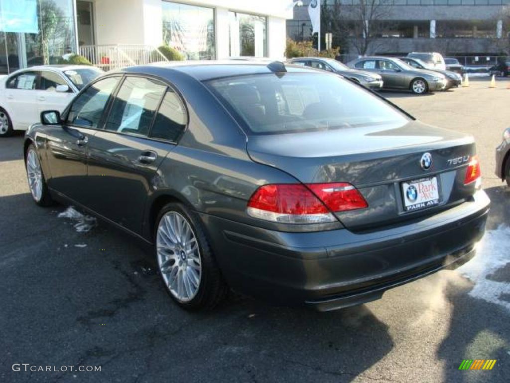 2008 7 Series 750Li Sedan - Titanium Grey Metallic / Black photo #6