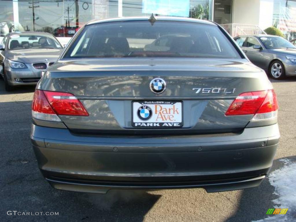 2008 7 Series 750Li Sedan - Titanium Grey Metallic / Black photo #7