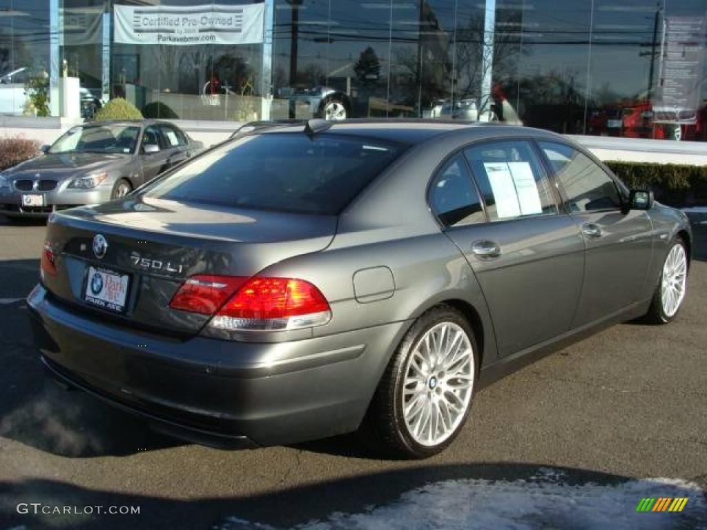 2008 7 Series 750Li Sedan - Titanium Grey Metallic / Black photo #8