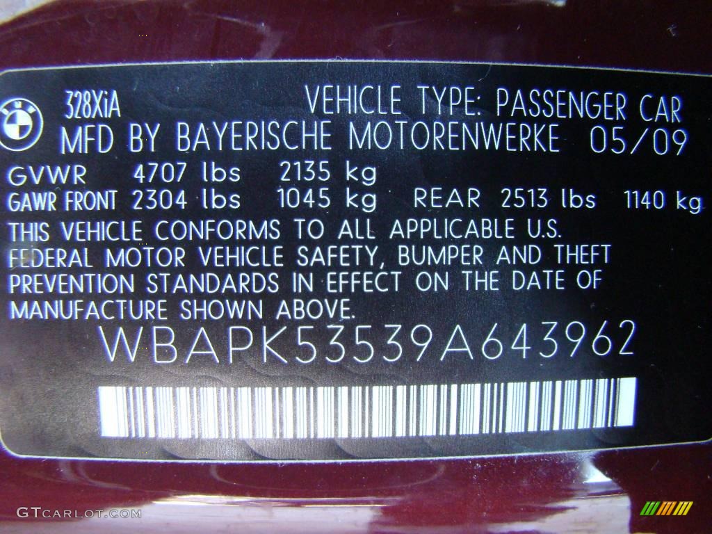 2009 3 Series 328xi Sedan - Barbara Red Metallic / Beige photo #15