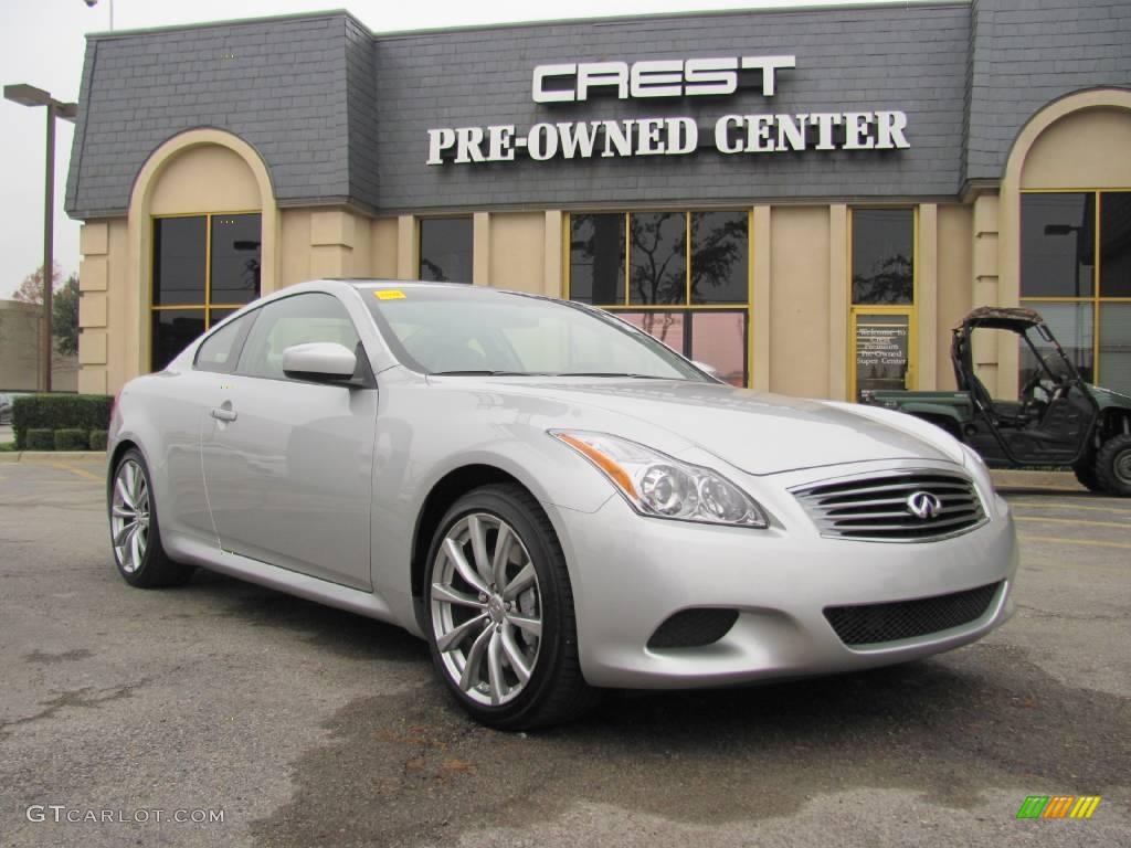 2008 G 37 S Sport Coupe - Liquid Platinum Silver / Stone photo #1