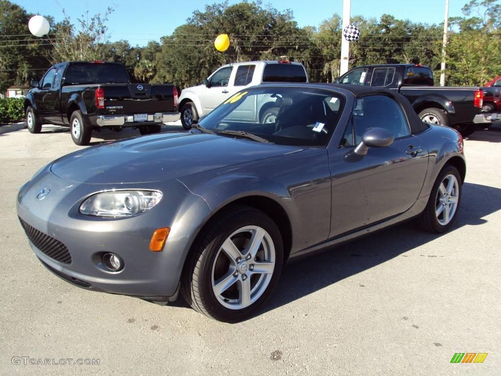 2006 MX-5 Miata Roadster - Galaxy Gray Metallic / Black photo #1