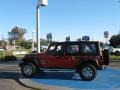 2007 Flame Red Jeep Wrangler Unlimited X 4x4  photo #6