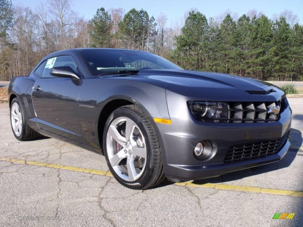 2010 Camaro SS/RS Coupe - Cyber Gray Metallic / Black photo #7